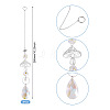 3Pcs 201 Stainless Steel Mushroom Hanging Ornaments HJEW-TA00369-3