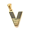 Golden 304 Stainless Steel Pendants STAS-K300-01G-V-1