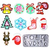Christmas Theme DIY Tree/Santa Claus/Snowman Quicksand Silicone Molds LS-DIY-E065-03-1