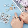 Unicraftale 18Pcs 6 Style 304 Stainless Steel Open Cuff Ring Findings STAS-UN0042-76-4