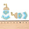Brass Chandelier Earrings for Women EJEW-MZ00757-01-5