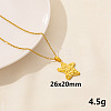 Stainless Steel Starfish Pendant Necklaces for Women MD4467-10-1