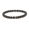 Natural Wood Beads Stretch Bracelets Set BJEW-JB07344-3