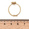 Adjustable 304 Stainless Steel Enamel Cuff Rings for Women RJEW-B152-01G-02-6