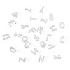 6Pcs 925 Sterling Silver Hollow Initial Beads STER-TA0001-53Y-3