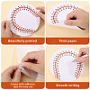 60Pcs 6 Styles Baseball Paper Gift Tags CDIS-CA0001-17-4