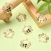 20Pcs 2 Colors Alloy Enamel Pendants ENAM-CJ0004-20-5