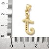 Brass Micro Pave Cubic Zirconia Pendants KK-M319-02G-J-3