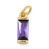 Brass with Cubic Zirconia Pendants KK-A269-68D-G-1