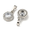 Brass Micro Pave Cubic Zirconia Pendants KK-I714-01P-2