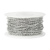 Tarnish Resistant 304 Stainless Steel Cable Chains CHS-F001-03P-3