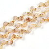 Natural Yellow Quartz Beads Strands G-T141-47-4