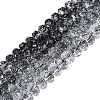 Crackle Transparent Glass Beads Strands GLAA-N068-03A-01-1