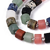 Natural & Synthetic Mixed Stone Beads Strands G-N353-02A-01-4