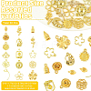 30Pcs 15 Styles Alloy Pendants FIND-YW0009-85-2