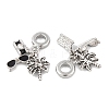 Rack Plating Alloy Crystal Rhinestone European Dangle Charms FIND-C055-29P-2