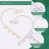 Unicraftale 40Pcs 2 Colors 316 Stainless Steel Ear Cuff Findings STAS-UN0037-71-4