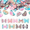 90Pcs 9 Colors Handmade Polymer Clay Pendants CLAY-TA0001-22-1