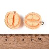 Opaque Resin Imitation Fruit Pendants RESI-Q232-07A-3