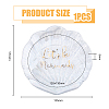 Shell Shape Glass Jewelry Plates DJEW-WH0058-09-2