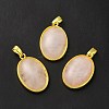 Natural Rose Quartz Pendants G-H286-07G-05-1