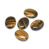 Natural Tiger Eye Oval Palm Stone G-P415-52-1