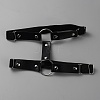 Imitation Leather with Alloy Garter Leg Ring AJEW-WH0513-67A-1