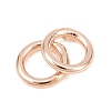Brass Closed Jump Rings KK-D257-01RG-07-2