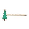 Christmas Theme Alloy Enamel Hair Bobby Pin AJEW-A056-04A-2