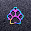 Ion Plating(IP) 201 Stainless Steel Pet Charms STAS-Q201-JN210-01-2