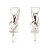 925 Sterling Silver Cup Peg Bails STER-T009-23S-1