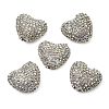 Sparkling Acrylic Heart Beads with Rhinestone Embellishment LS-OACR-NH0001-02B-07-1