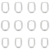 6 Pairs 3 Styles 304 Stainless Steel Hoop Earrings EJEW-UN0003-29A-1