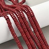 Dyed Natural Magnesite Beads Strands G-M448-F01-04-1