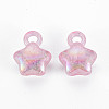 Transparent Crackle Acrylic Pendants LS-MACR-S373-63-L05-2