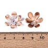 Two Tone Opaque Plastic Bead Caps KY-N025-46-3