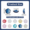 100Pcs 10 Colors Transparent Glass Beads GLAA-DR0001-08-2