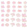 200Pcs Flower & Butterfly Resin Cabochons CRES-TA0001-89F-2