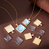 Unicraftale DIY Blank Square Pendant Making Kit DIY-UN0005-44-2