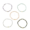 Natural Gemstone Beaded Stretch Bracelets for Women Men BJEW-JB14131-2