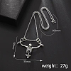 Gothic Punk Alloy Skull Pendant Necklace Unisex Halloween Jewelry Accessory RO0725-1