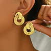 Elegant Stainless Steel Stud Earrings VF4299-7-6