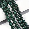 Dyed Natural Mashan Jade Round Beads Strands G-T139-8mm-67F-2