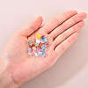 20Pcs Spray Painted Glass Beads GLAA-YW0001-10-7