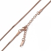 Ion Plating(IP) 304 Stainless Steel Round Snake Chain Necklace for Men Women NJEW-K245-012D-2