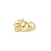 Brass Micro Pave Cubic Zirconia Charms ZIRC-I356-13G-06-2