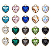 20Pcs 10 Colors Golden Plated Alloy Pendants FIND-FI0001-24-1