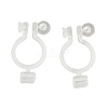 Silicone Clip-on Earring Findings SIL-D300-01-1