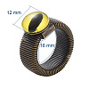 Adjustable Dragon Eye Printed Glass Finger Rings RJEW-JR00281-M-4