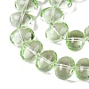 Transparent Electroplate Glass Beads Strands EGLA-N012-06C-3